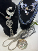 Rhinestone Brooch / 5 Lovely Necklaces