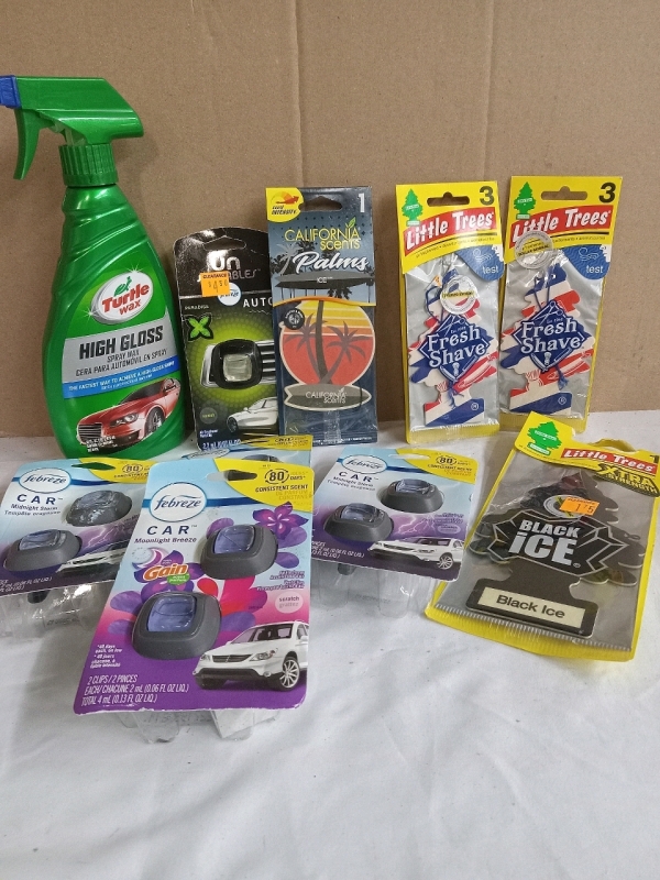10 New | Car Care Package | Includes Cleaner and Air Fresheners | Cleaner is 473mL