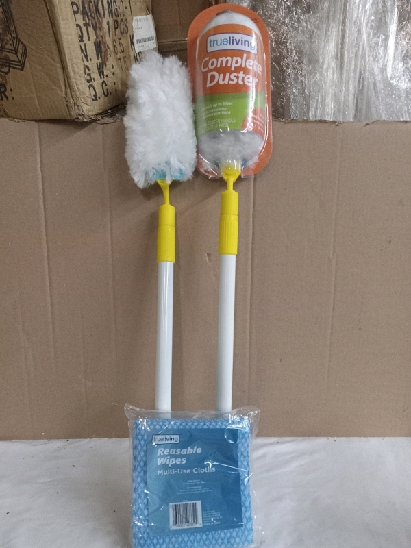3 New | Cleaning Supplies | 2 Dusters & 1 Pack of Reusable Wipes