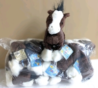 6 New Ganz WEBKINZ Clydesdale Horses HM139 with Sealed Codes Intact | Around 6.5" Tall