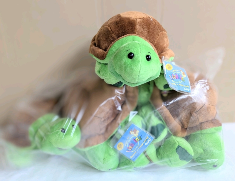 6 New Ganz WEBKINZ Turtle HM150 with Sealed Codes Intact | Around 4.5" Tall