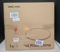 New | Unicook 16 Inch Round Pizza Baking Stone, Heavy Duty Ceramic Pizza Grilling Stone for Oven and Grill | * Retails $54.99 *