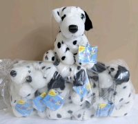 6 New Ganz Retired WEBKINZ Dalmatians HM123 with Sealed Codes Intact | Around 6.5" Tall