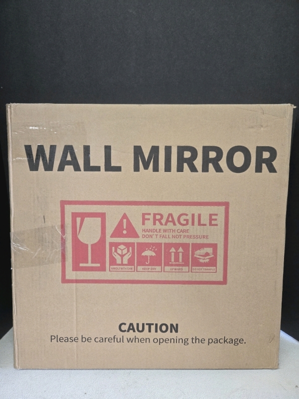 New | 18" Dia Circular Wall Mirror W/ Hardware