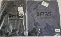2 New Sz Medium Women's FIGS Scrub Tops