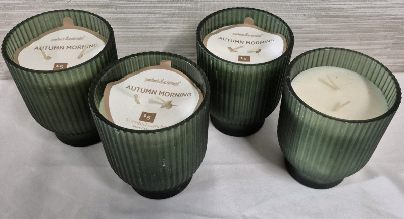 4 New Scented Candles Autumn Morning 397g