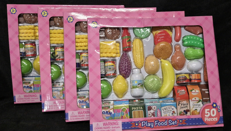 200 New Pieces Kid's Play Food Sets for 3yrs+