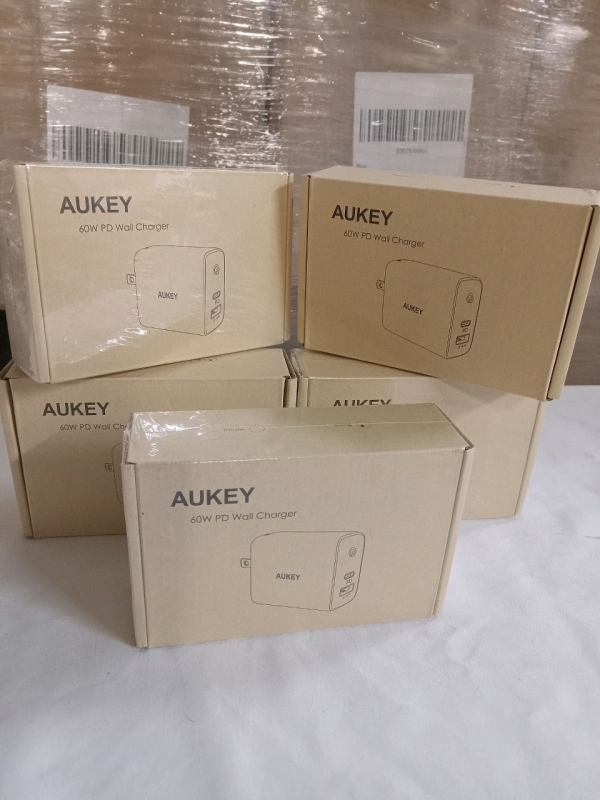 5 New | Aukey 60w PD Wall Chargers