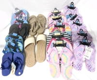 [Vendor Special] 18 New Pairs Assorted Flip Flops/Sandals : From Toddler Boys' Size Small to Women's Size 40