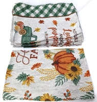 12 New Fall Tapestry-Style Placemats - 2 Designs (11 of 1 Design, 1 of the Other) - 13" x 18"