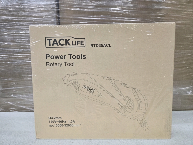 New | Tack Life Rotary Tool | &oslash; 3.2mm 120V- 60Hz 1.0A no 10000-32000min-1 | Model RTD35ACL