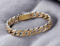925 Sterling Silver Stylish And Minimalist Cuban Chain Bracelet 7.5 Inch Box Clasp Stamped