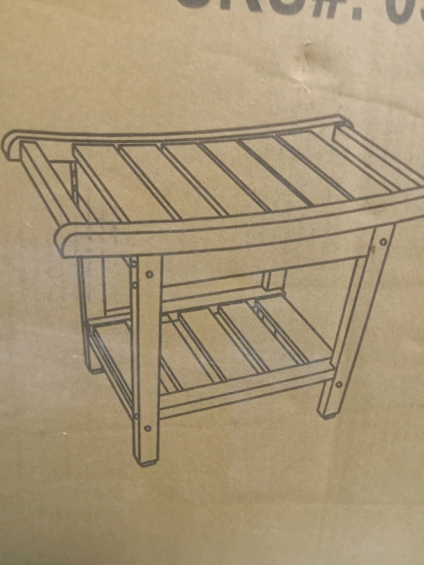 As New | HDPE Shower Stool | 60x34x47 cm