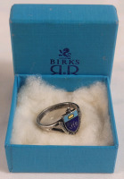 Vintage BIRKS Sterling St Joseph High School Ring , Size 7 . Appears to be Ladies Design