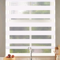 As-New Seeye Cordless Zebra Blinds - 33.25" Wide, Unknown Length, White | Retails $50+