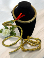 Substantial Mesh Rigid Necklace 2 Wrap Snake Pliable Wrap Necklaces