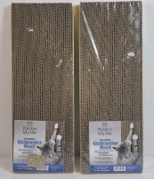 Two (2) New Pardon My Pet Cat Scratching Boards . Each measures 7 1/4"&times;20"&times;3/4"