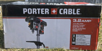 New | Porter-Cable 10-in Bench Drill Press - 3.2-A - 5-Speed - LED Light - Cast Iron| Model# PCXB620DP* Retails $199 *