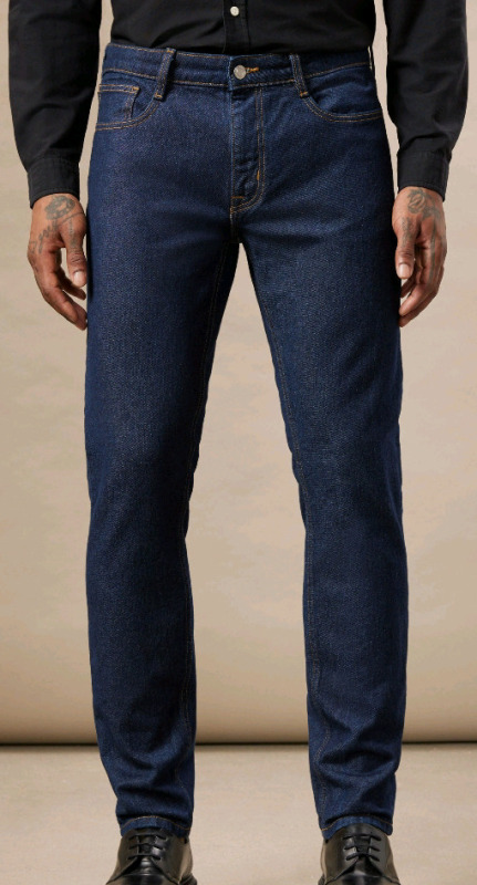 New - Mens Size 31&times;32 Frank and Oak The Hugo Jean , Navy Blue