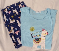 New Large Women's Lama Pajama Set.