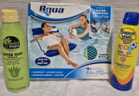 New Aqua 4 in 1 Water Hammock and Sunscreen Exp 02/2025 & 12/10/2025