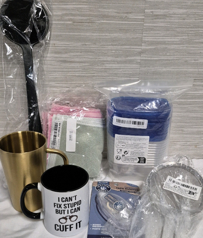Great New Kitchen Lot - Mugs, Cloths, ++