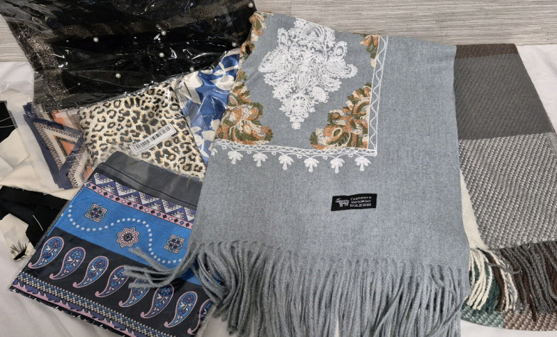 8 New Dressy Scarves & Shawls