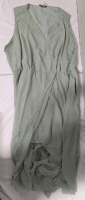 New: Size US 26 Women's - Sleeveless Green Dotted Dress