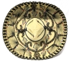 Absolutely Stellar Vintage PIGALLE XXXXX Mustard & Black Embroidered & Sequinned Mexican Sombrero | 8" x 6.8" Opening