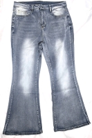 New Size 2XL Cotton Blend Flared Jeans with Stretch - Waist 17" - 20" Across