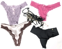5 New Size Small VICTORIA'S SECRET Panties & Thong includes Leopard Embroidery Crotchless Brazilian Panty | Over $90 Retail Value!