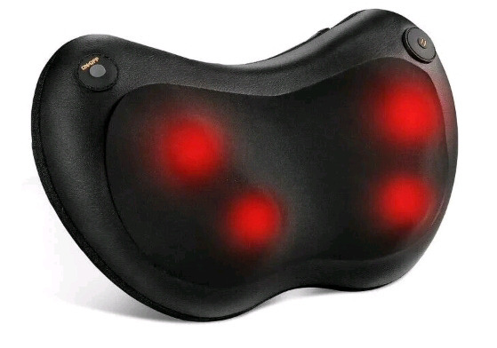 New | Naipo Shiatsu Pillow Massager W/ Heat For Back & Neck | Model# MGP-129 A