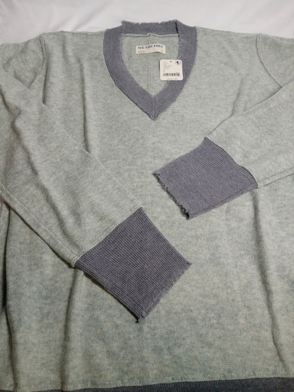 New | Size S Women's Free the People V-neck Sweater | Retails for $148.00USD