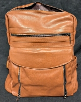 New: Small Faux Leather Backpack
