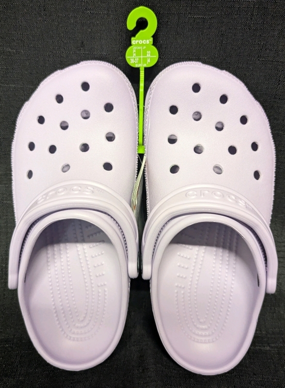 New: Size J4 Kids - Crocs Classic Clog - Lavender - Retails For 50$