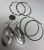 2 Statement Necklaces 3 Statement Pierced Earrings - 3