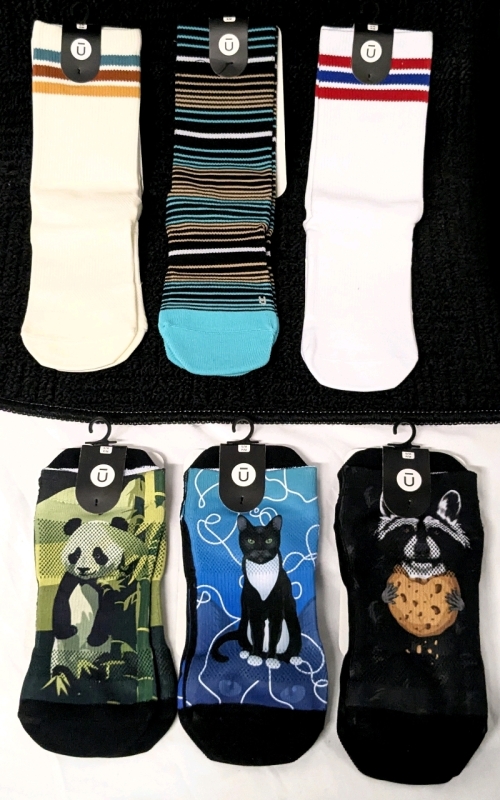 6 New Pairs Size S/M OUTWAY All-Day Performance Crew & Ankle Socks | Over $100 Retail Value!