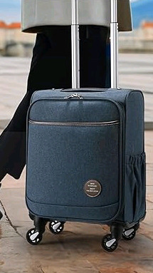 New Carry-On Travel Luggage on Wheels 13" L x 8" W x 18.5" H Retails for $150
