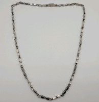 Mexico 925 Sterling Silver Necklace . Measures 20 1/4" long