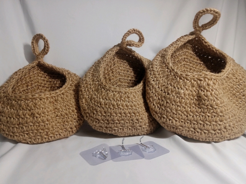 3 New | Hanging Wall Pouches w/ Hooks