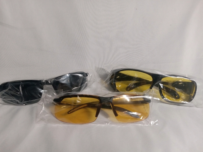 3 New | Pairs of Men's Protective Sunglasses