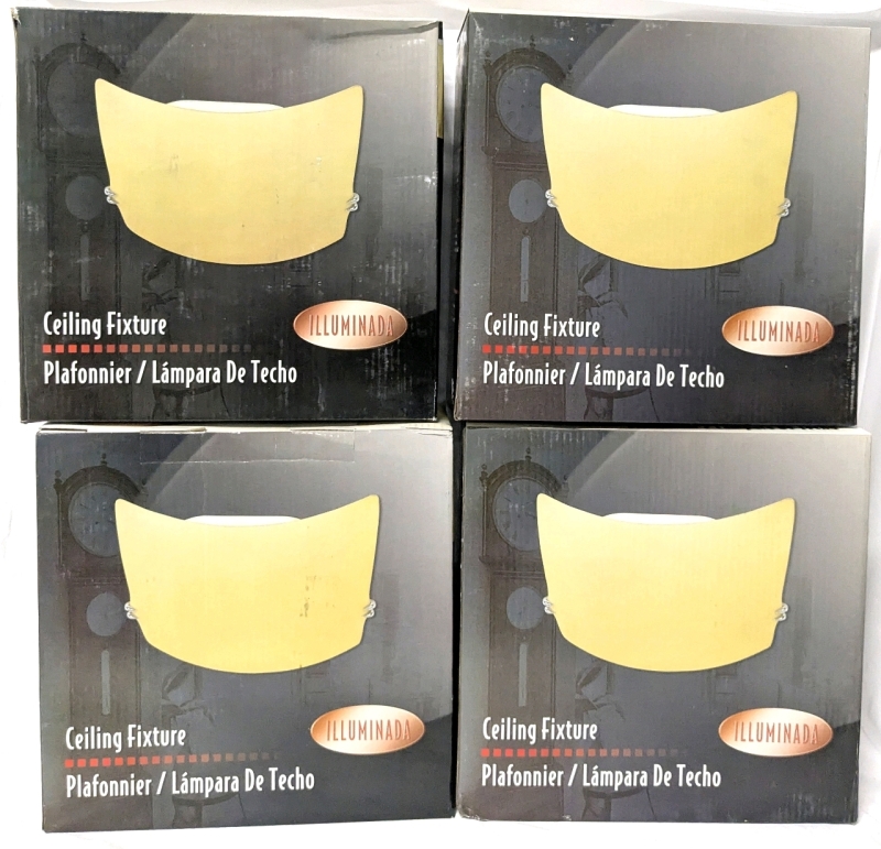 4 New ILLUMINADA 16" Modern Style Ceiling Fixtures Model: 128-123566-222