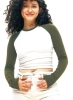 New Size Large Women's OGL MOVE Eco-Mousse Fleece Longsleeve Top : Peridot
