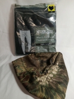 New | Size L Men's Mission Ridge Premium Thermal Bottoms Ankle Length & Camo Hat