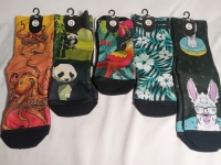 5 New Pairs of Size Small Socks w/ Funky Designs