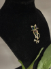 Elegant Gradient Watermelon <br/>Crystal Cat Brooch Rhinestone Luxurious Zirconia Approximately 2 x .75 Inch - 2