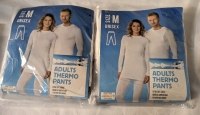 2 Pairs of Adult Sized Thermo Pants. Size Medium