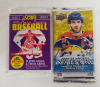 NFL Football , NHL Hockey & MLB Baseball Sealed Trading Card Wax Packs . Upper Deck , Score & Panini - 3