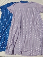 2 New | 3XL Women's Cute Polka-dot Nightgowns