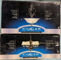 2 New: Kichler Lights - Collette 6 Light Chandelier - Bordeaux 3 Light Inverted Pendant